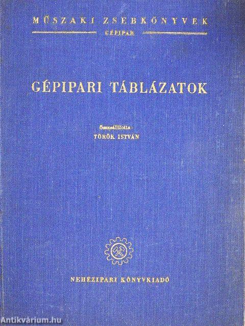 Gépipari táblázatok