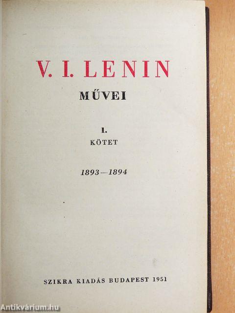 V. I. Lenin művei 1-39.