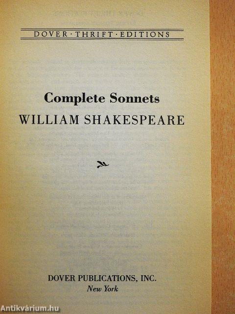 Complete Sonnets