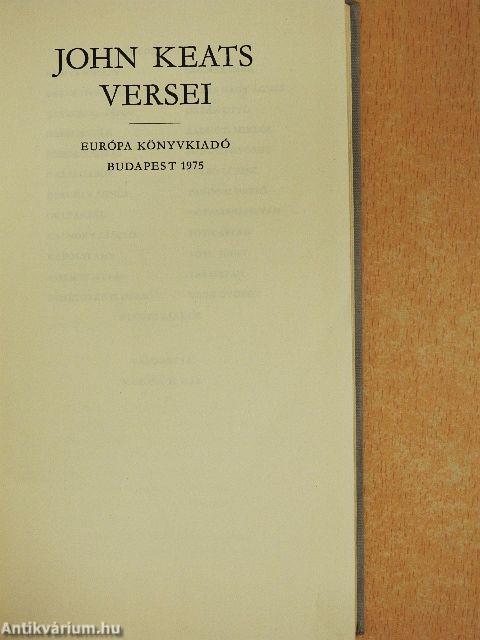 John Keats versei