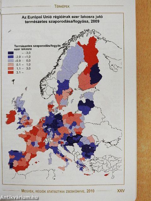 Megyék, régiók statisztikai zsebkönyve 2010