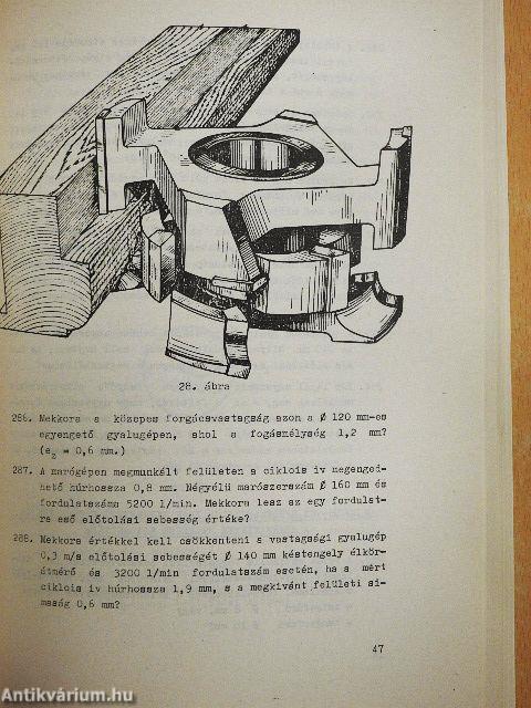 Faipari technológia példatár