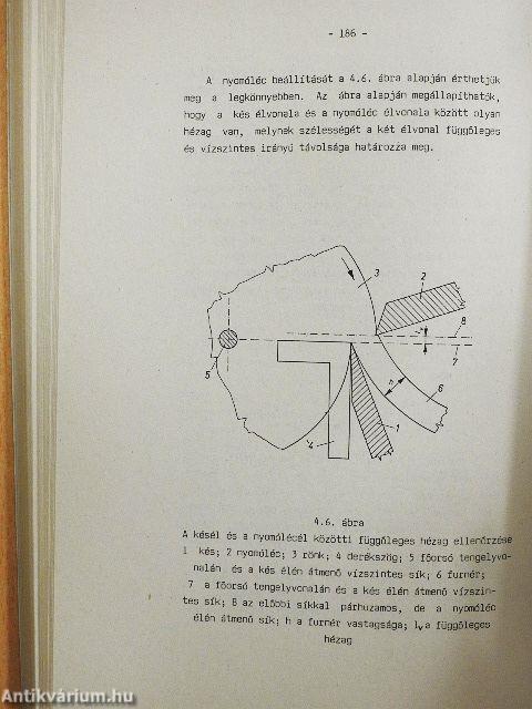 Faipari technológia I.