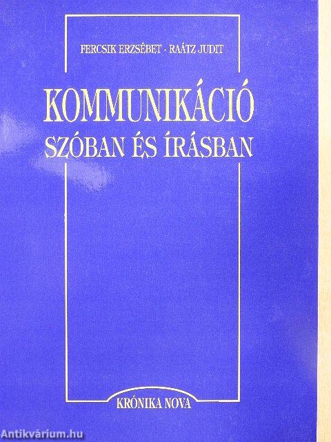 Kommunikáció szóban és írásban