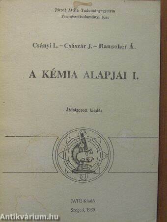 A kémia alapjai I.