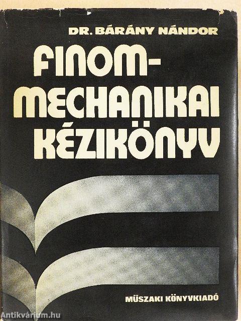 Finommechanikai kézikönyv