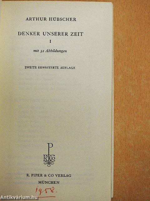 Denker unserer zeit I-II.