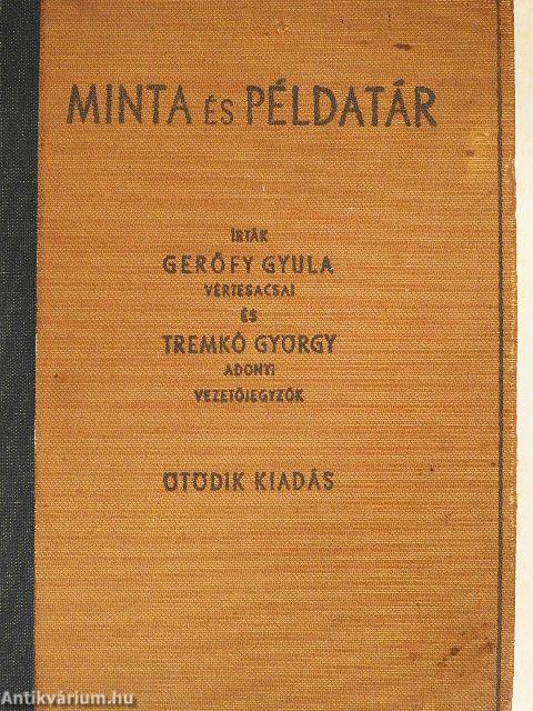 Minta és példatár a községi jegyzők és anyakönyvvezetők által végezhető magánmunkálatokról