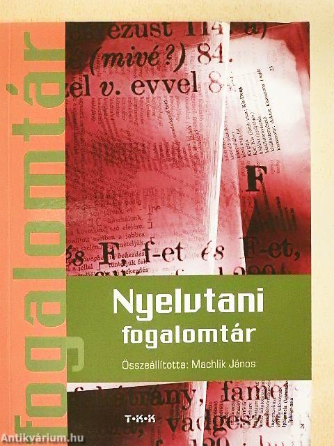 Nyelvtani fogalomtár