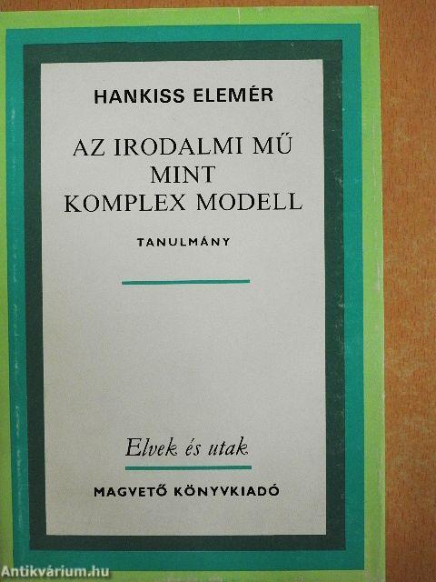 Az irodalmi mű mint komplex modell