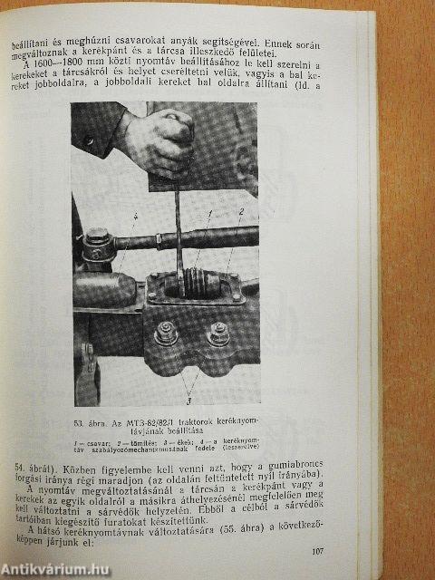 MTZ-80, MTZ-80L, MTZ-82, MTZ-82L "Belarusz" traktorok