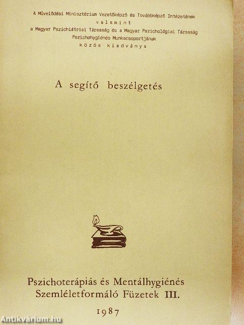 A segítő beszélgetés