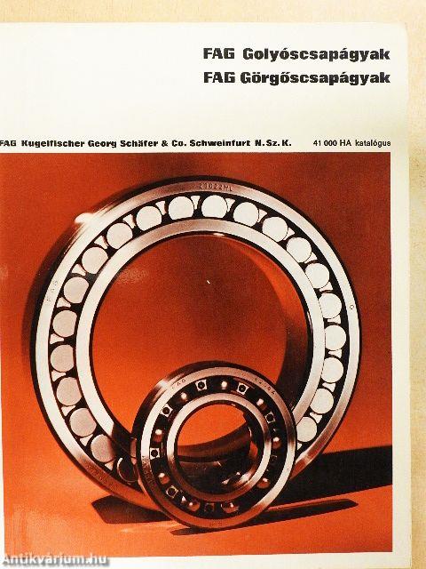 FAG Golyóscsapágyak/FAG Görgőcsapágyak