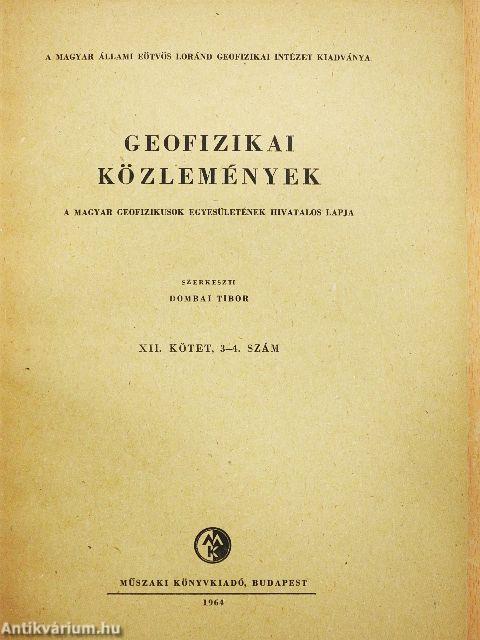Geofizikai Közlemények 1963/3-4.