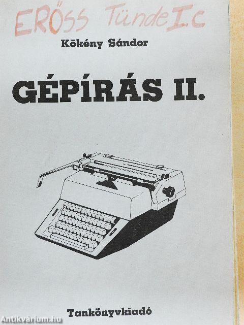 Gépírás II.