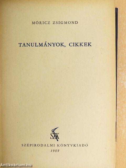 Tanulmányok, cikkek