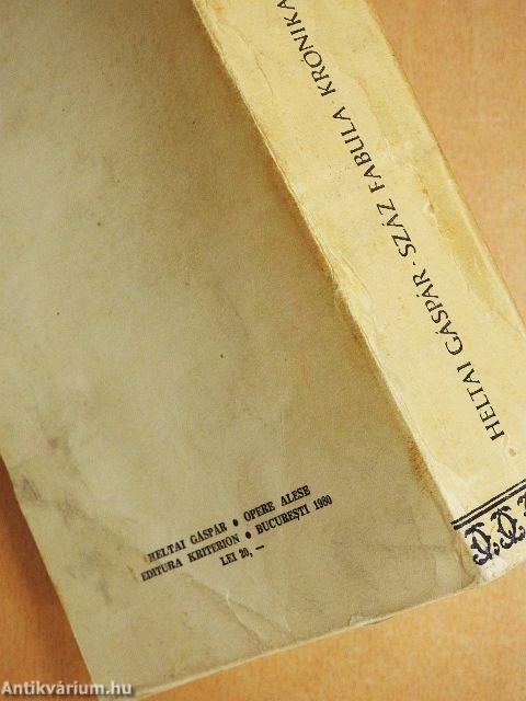 Száz fabula krónika és egyéb írások