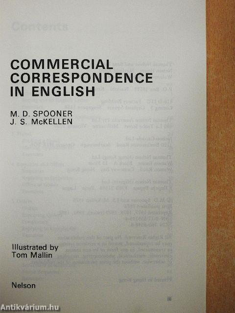 Commercial Correspondence in English
