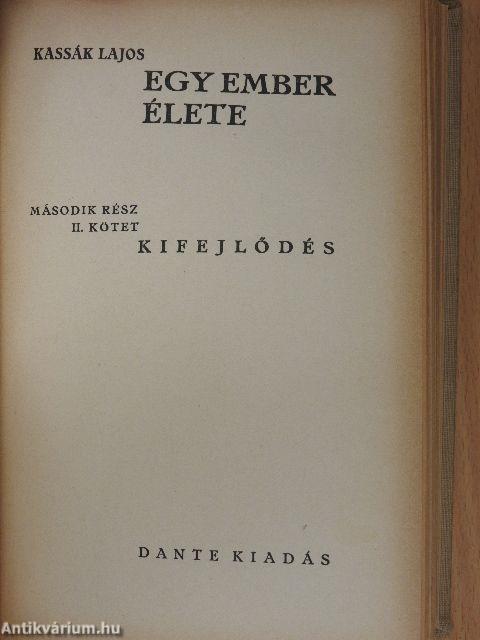 Egy ember élete - Második rész I-III.