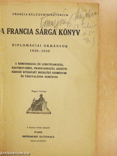 A francia sárga könyv