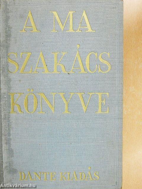 A ma szakácskönyve