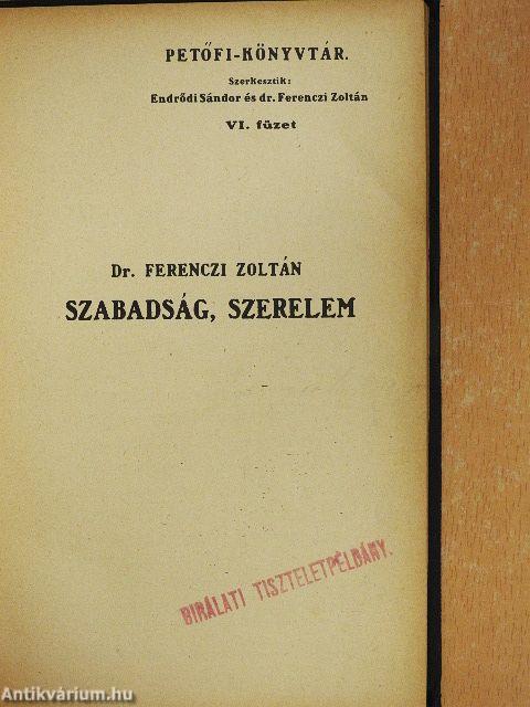 Szabadság, szerelem