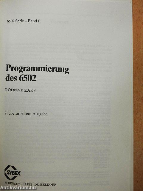 Programmierung des 6502