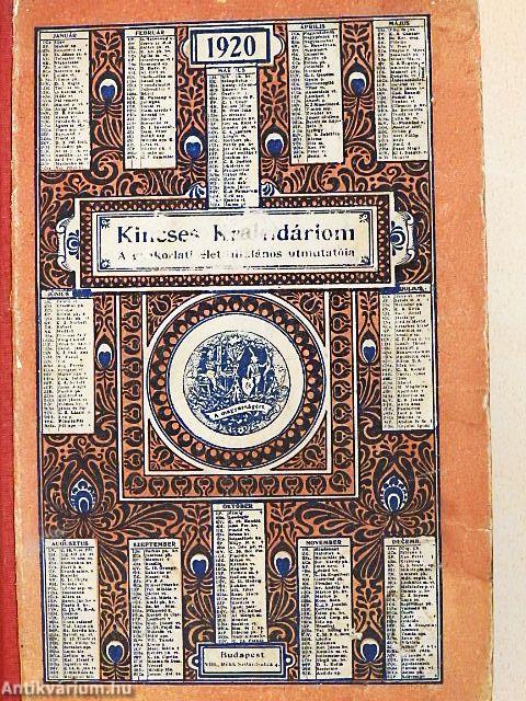 Kincses Kalendáriom 1920