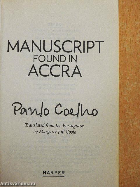 Manuscript found in Accra