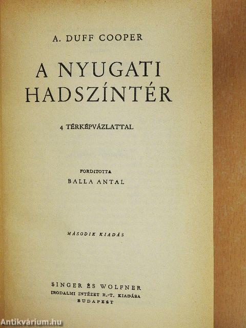 A nyugati hadszíntér