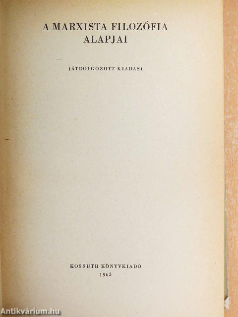 A marxista filozófia alapjai