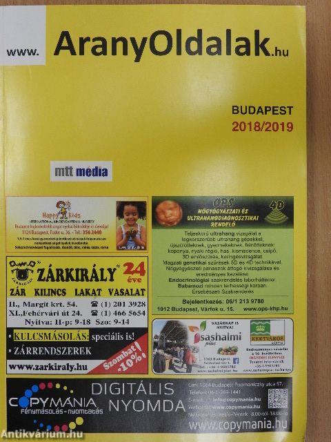Arany Oldalak/Telefonkönyv - Budapest 2018/2019