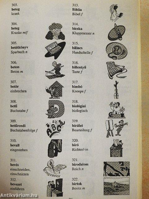 Képes német szótár