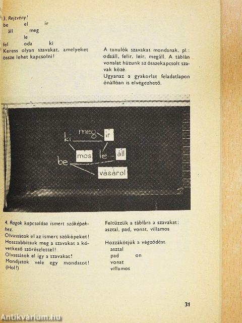 Olvasás- és írástanulás az 1. osztályban