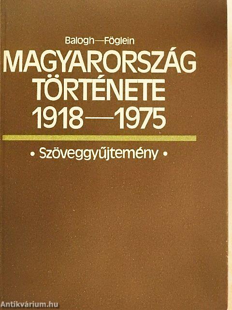 Magyarország története 1918-1975