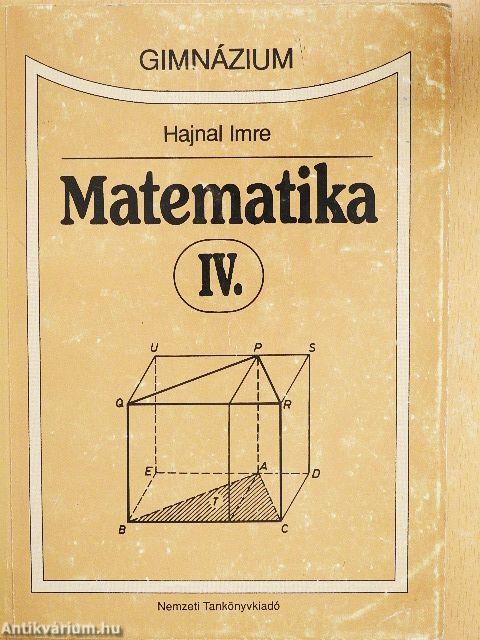 Matematika IV.
