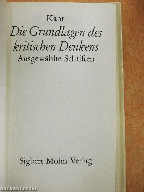 Die Grundlagen des kritischen Denkens