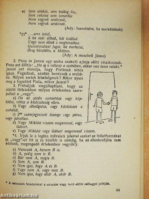 Matematikai logika kezdőknek I.