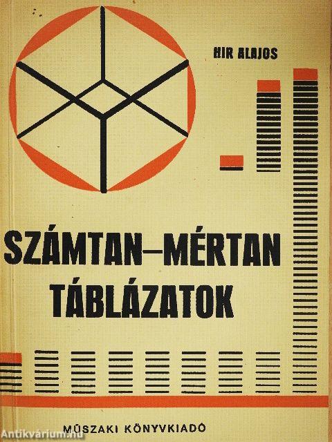 Számtan-mértan táblázatok