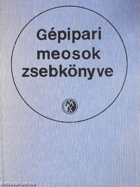 Gépipari meosok zsebkönyve