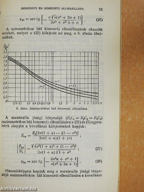 Szelektív erősítők kettős T szűrőkkel