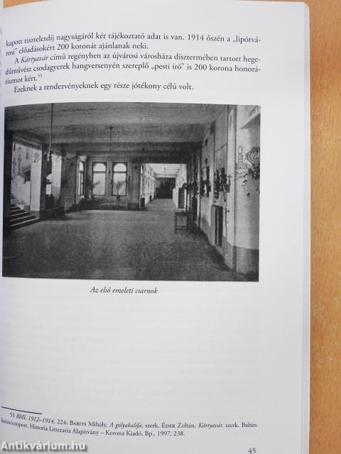 Babits Mihály a tisztviselőtelepi főgimnázium tanára (dedikált példány)