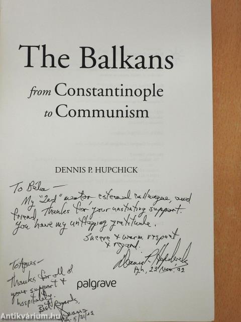 The Balkans (dedikált példány)