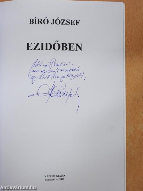 Ezidőben (dedikált példány)