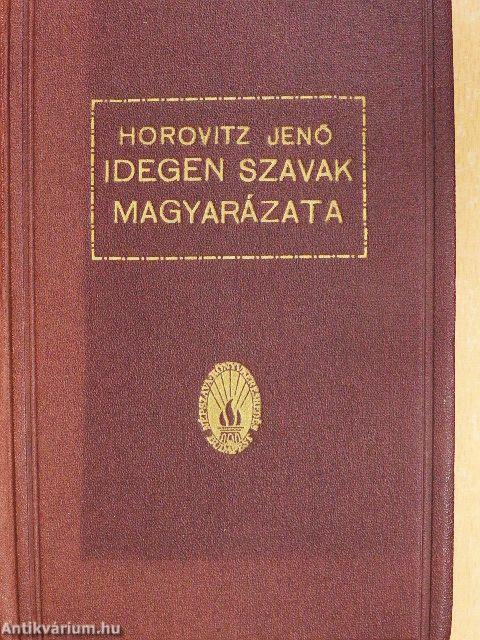 Idegen szavak magyarázata