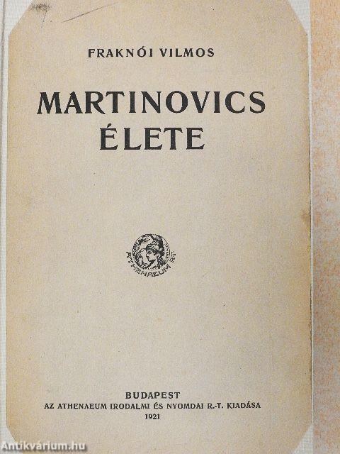 Martinovics élete
