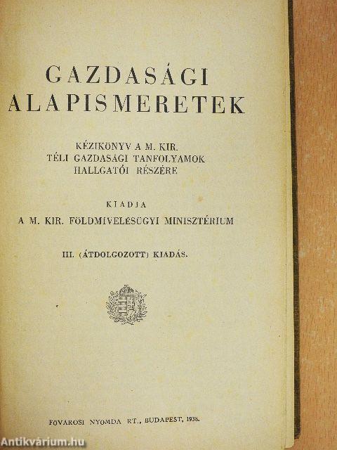 Gazdasági alapismeretek