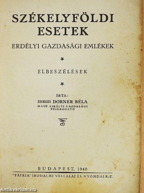 Székelyföldi esetek