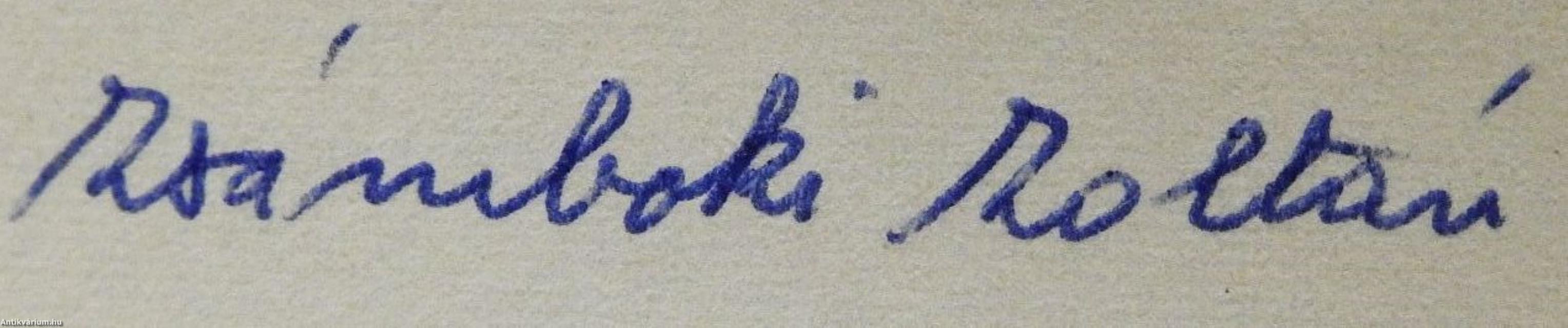 A vörös szegfű (dedikált példány)