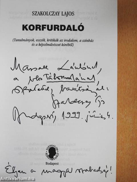 Korfurdaló (dedikált példány)